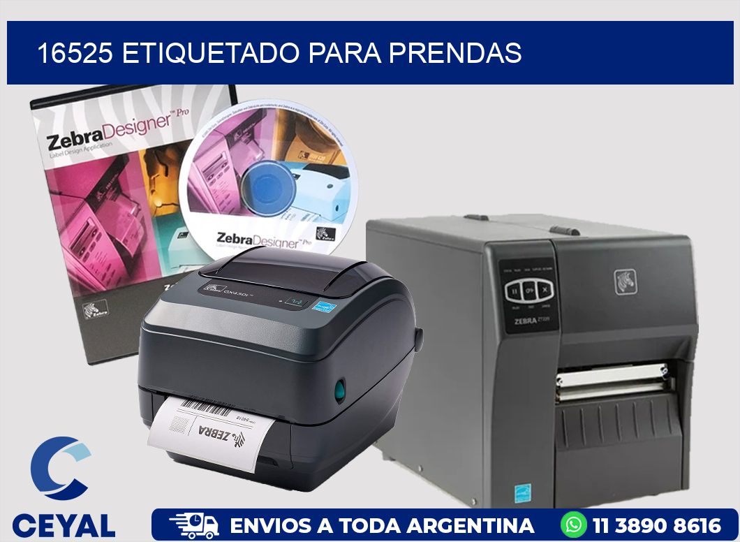 16525 Etiquetado para prendas