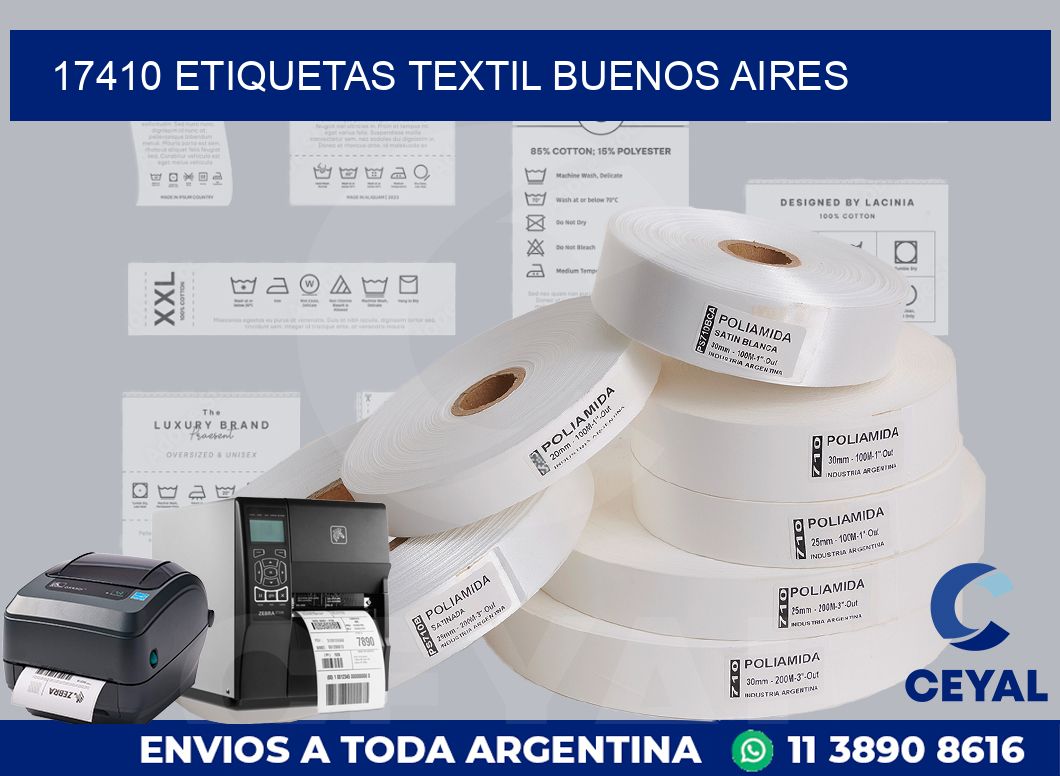 17410 etiquetas textil buenos aires
