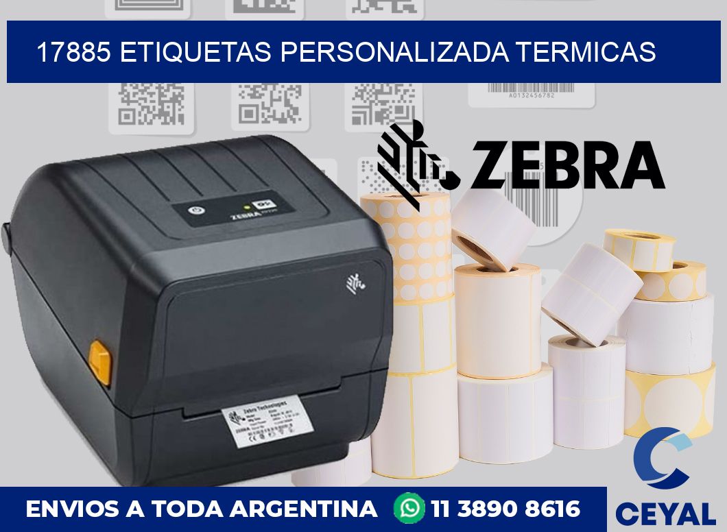 17885 etiquetas personalizada termicas