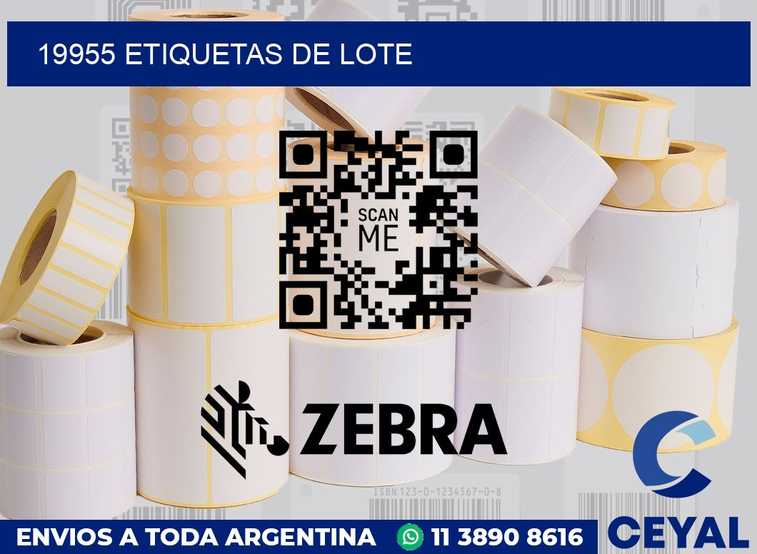 19955 Etiquetas de lote