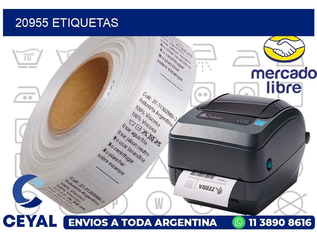 20955 etiquetas