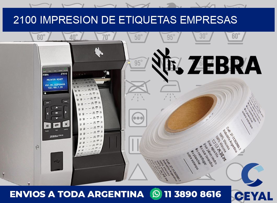 2100 Impresion de etiquetas empresas