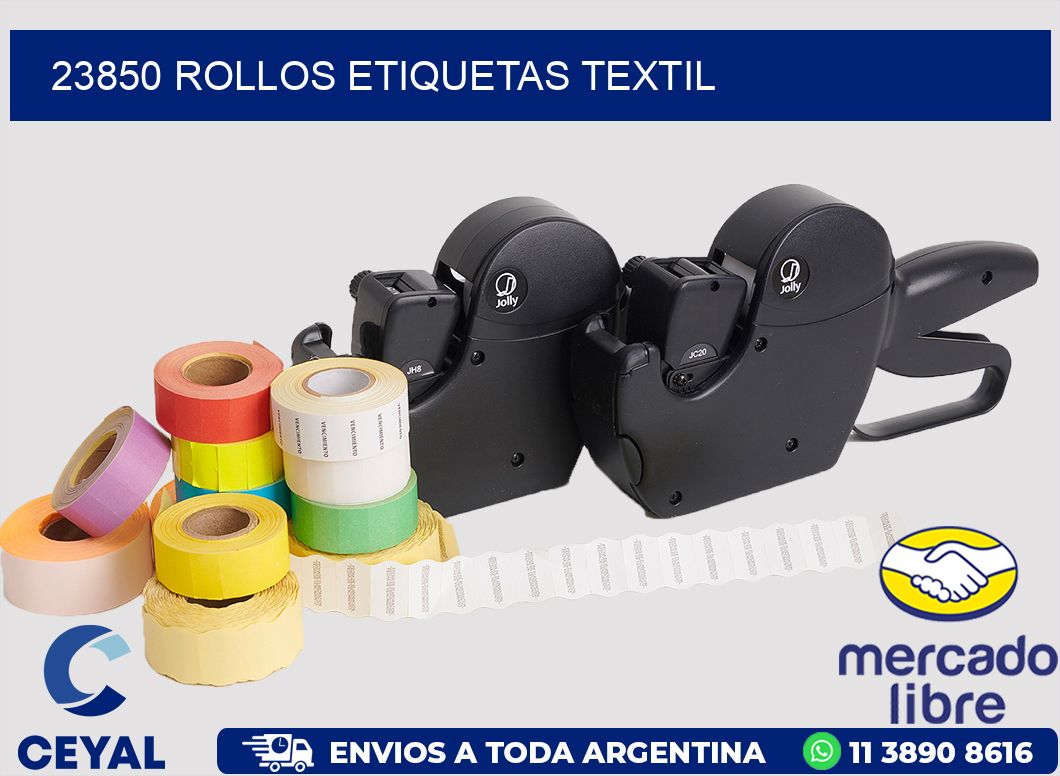 23850 rollos etiquetas textil