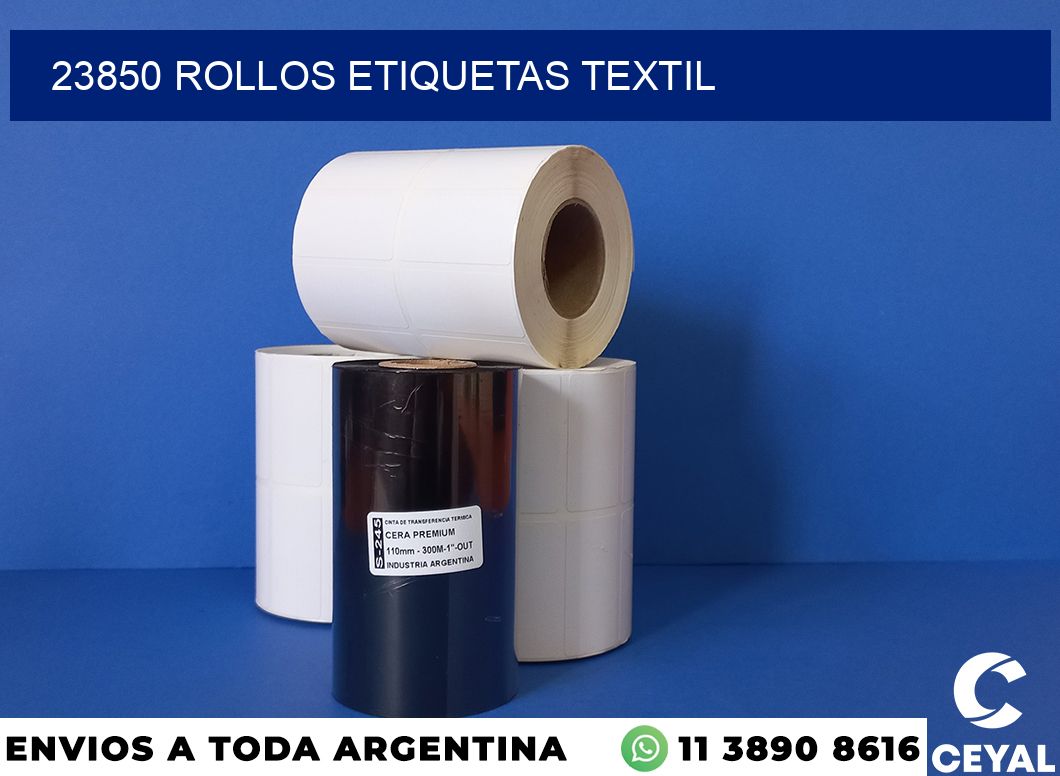 23850 rollos etiquetas textil