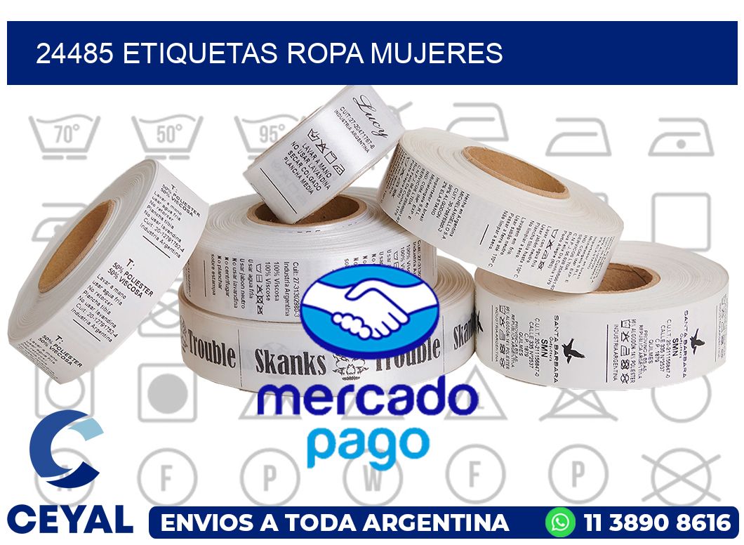 24485 Etiquetas ropa mujeres
