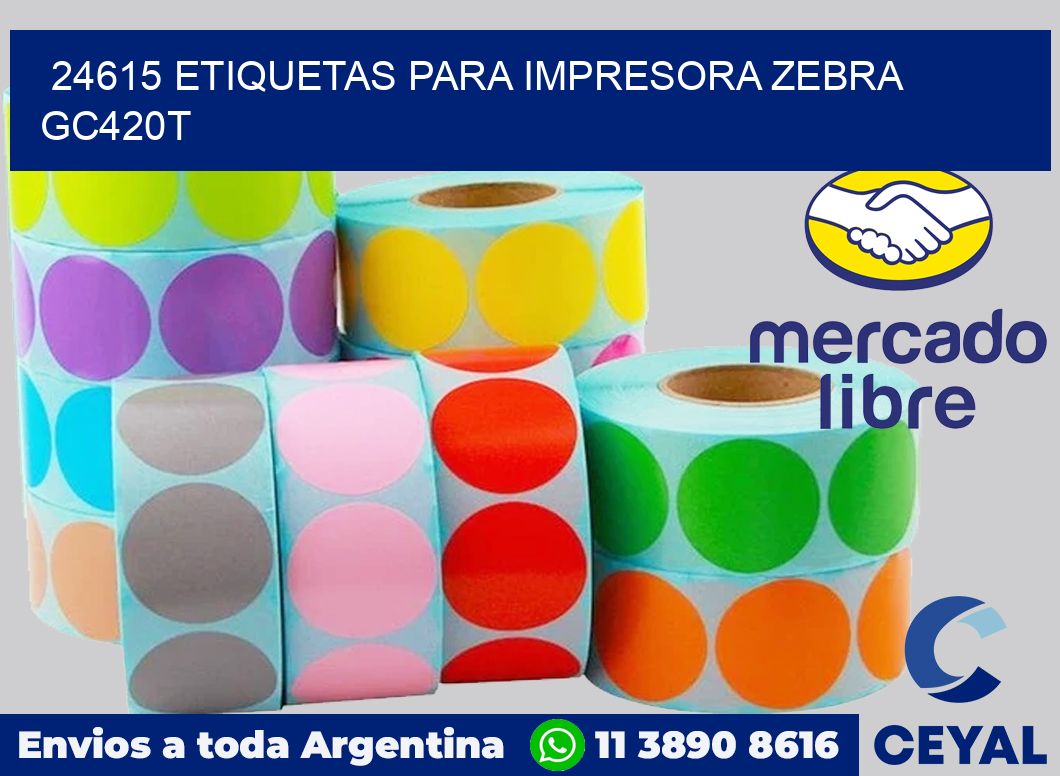 24615 etiquetas para impresora zebra GC420T
