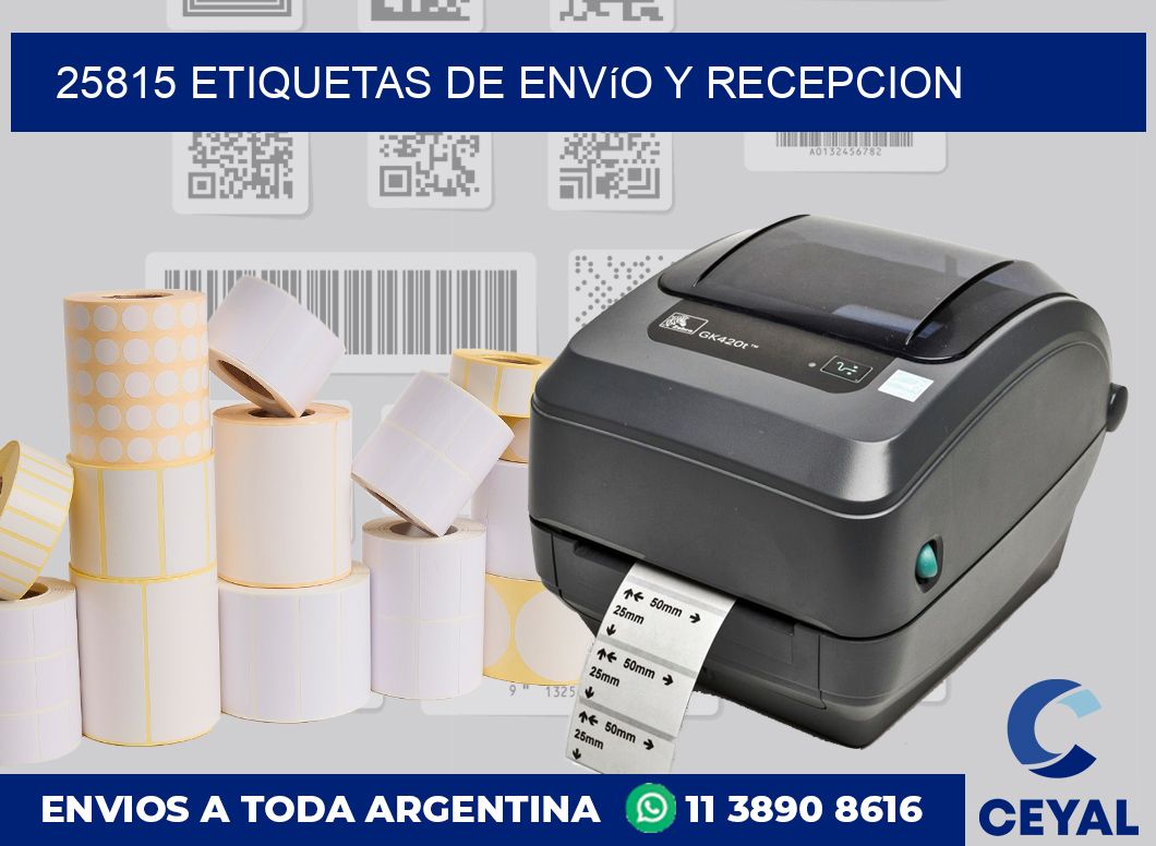 25815 Etiquetas de envío y recepcion