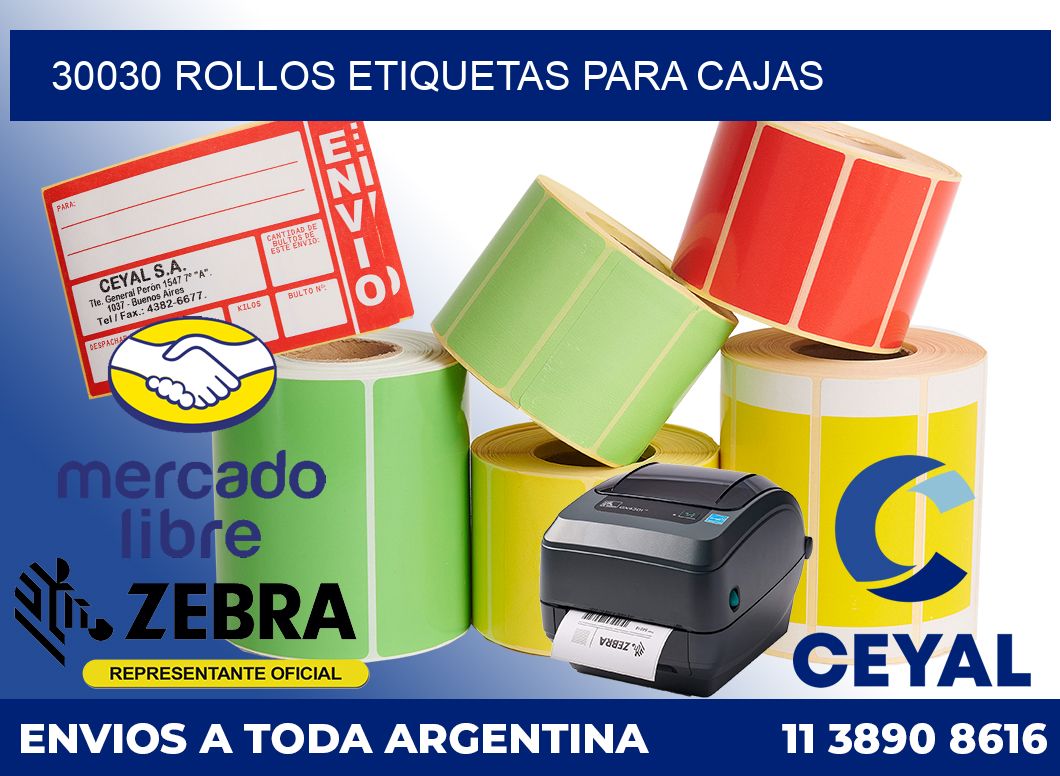 30030 Rollos etiquetas para cajas