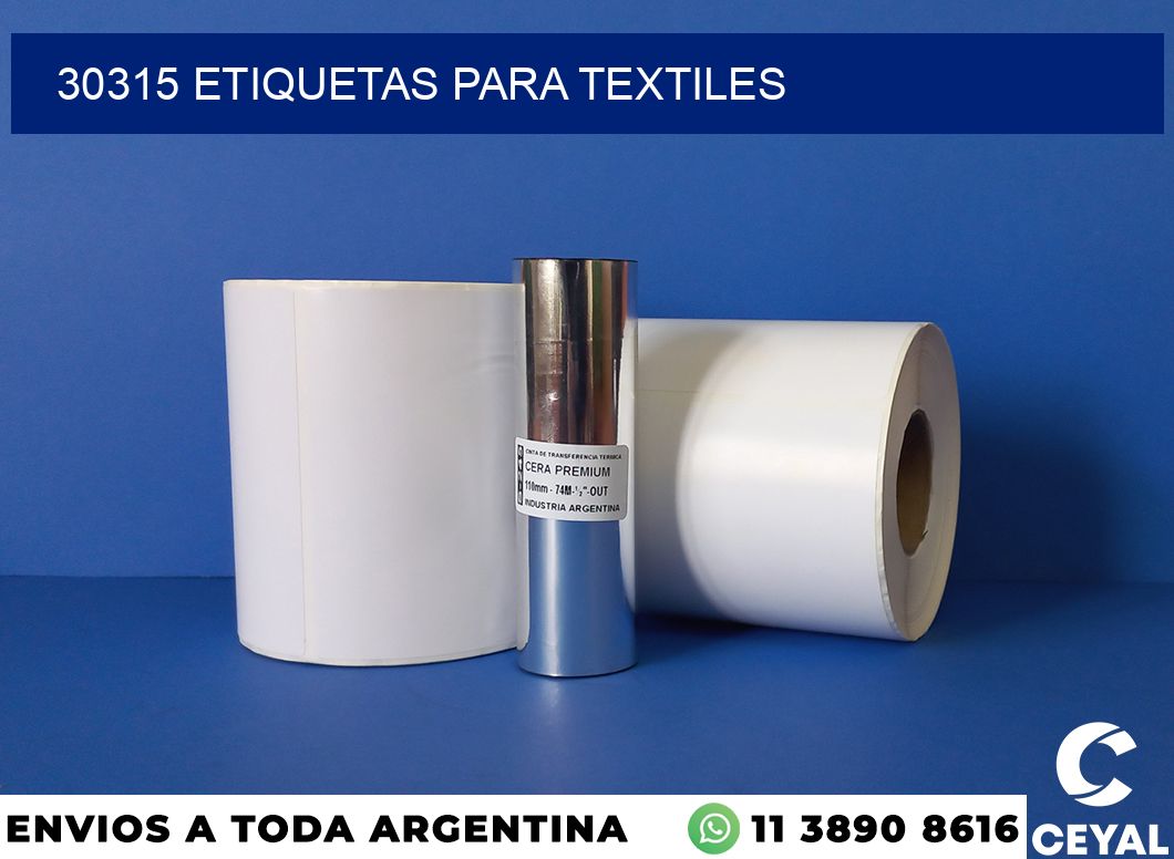 30315 etiquetas para textiles