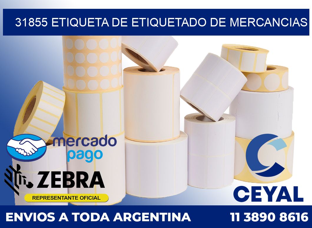 31855 Etiqueta de etiquetado de mercancias