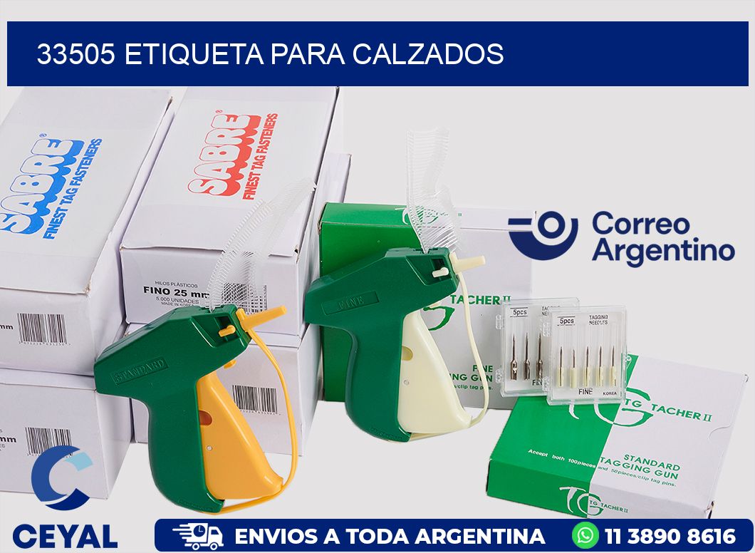 33505 Etiqueta para calzados