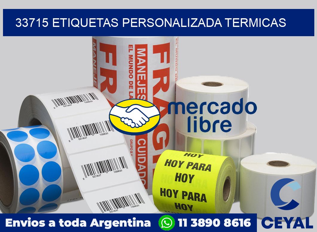 33715 etiquetas personalizada termicas