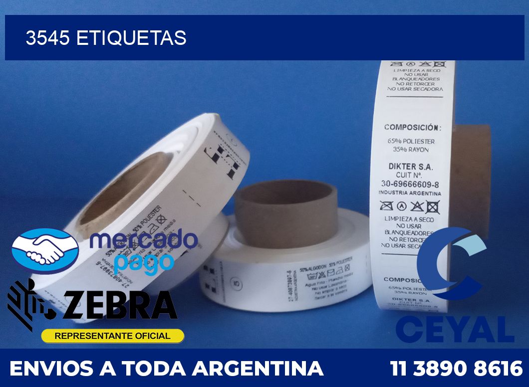 3545 etiquetas