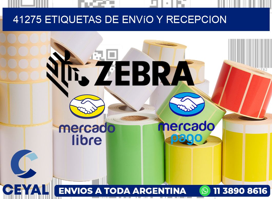 41275 Etiquetas de envío y recepcion