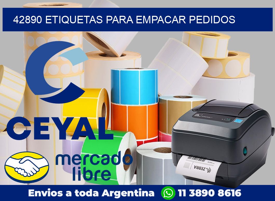 42890 Etiquetas para empacar pedidos