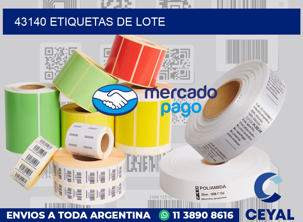 43140 Etiquetas de lote