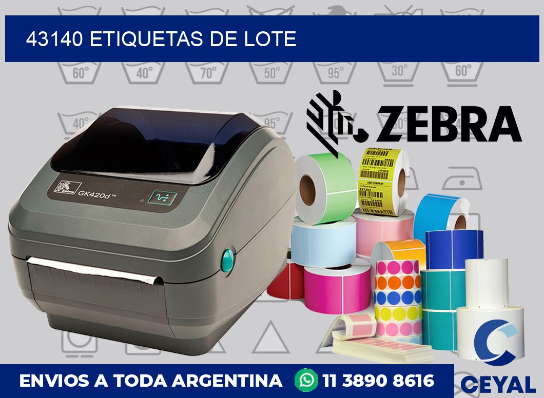 43140 Etiquetas de lote