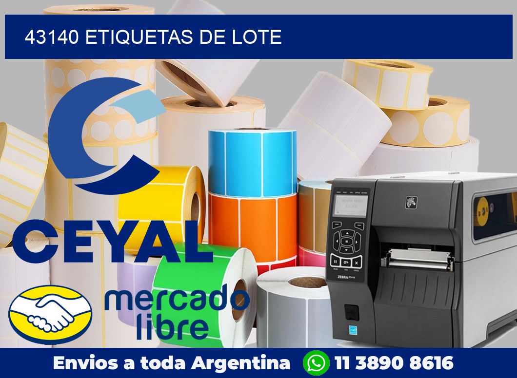 43140 Etiquetas de lote
