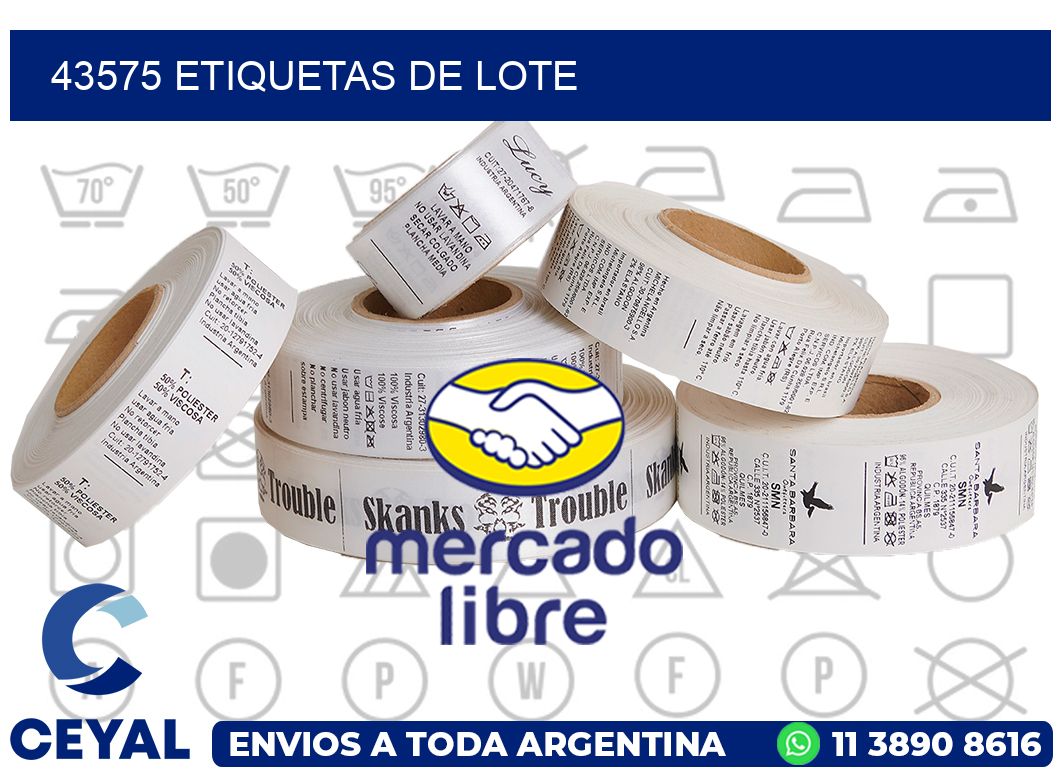 43575 Etiquetas de lote