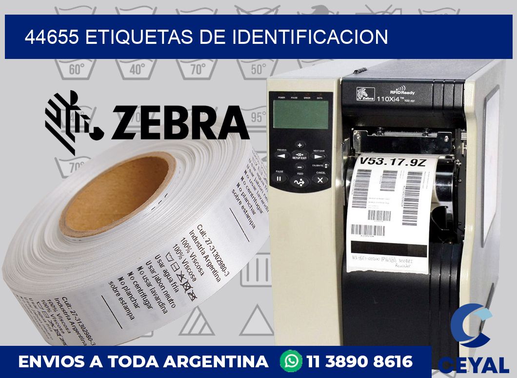44655 Etiquetas de identificacion