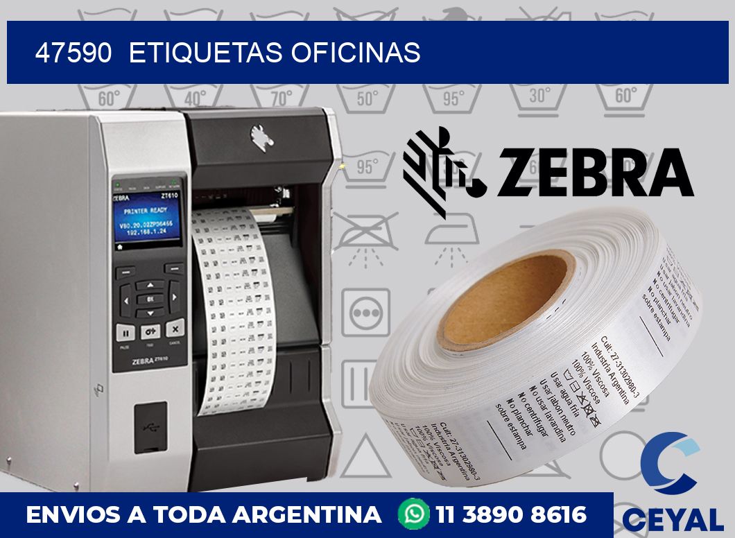 47590 Etiquetas oficinas