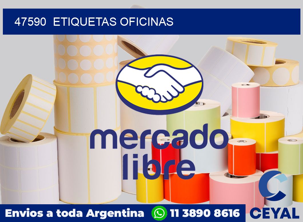 47590  Etiquetas oficinas