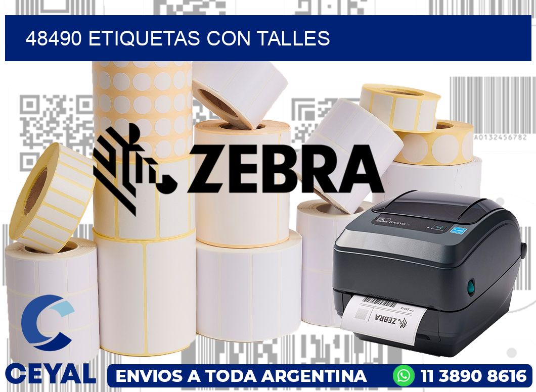 48490 Etiquetas con talles