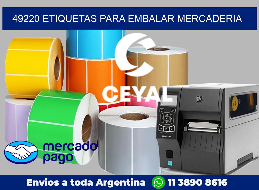 49220 Etiquetas para embalar mercaderia