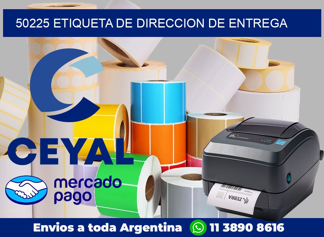 50225 Etiqueta de direccion de entrega