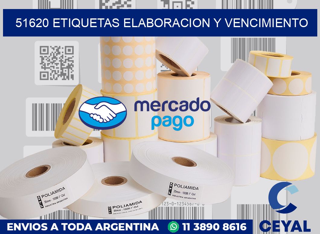 51620 Etiquetas elaboracion y vencimiento