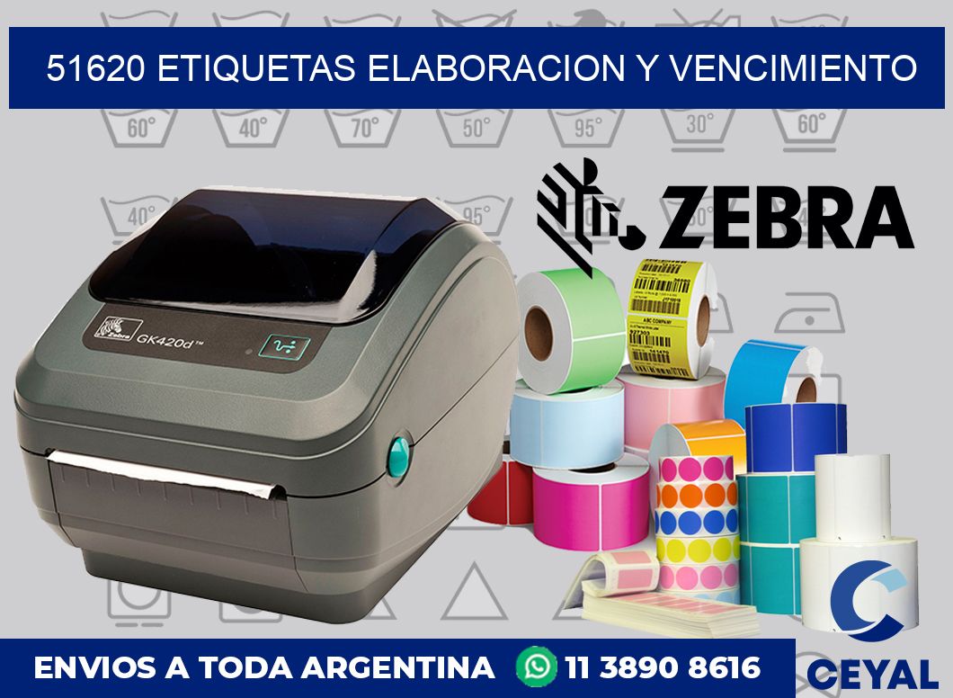 51620 Etiquetas elaboracion y vencimiento