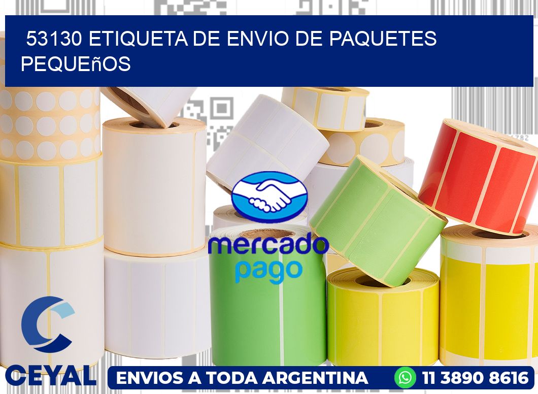 53130 Etiqueta de envio de paquetes pequeños