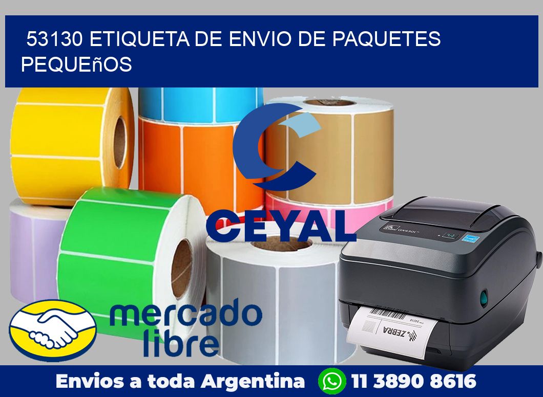 53130 Etiqueta de envio de paquetes pequeños
