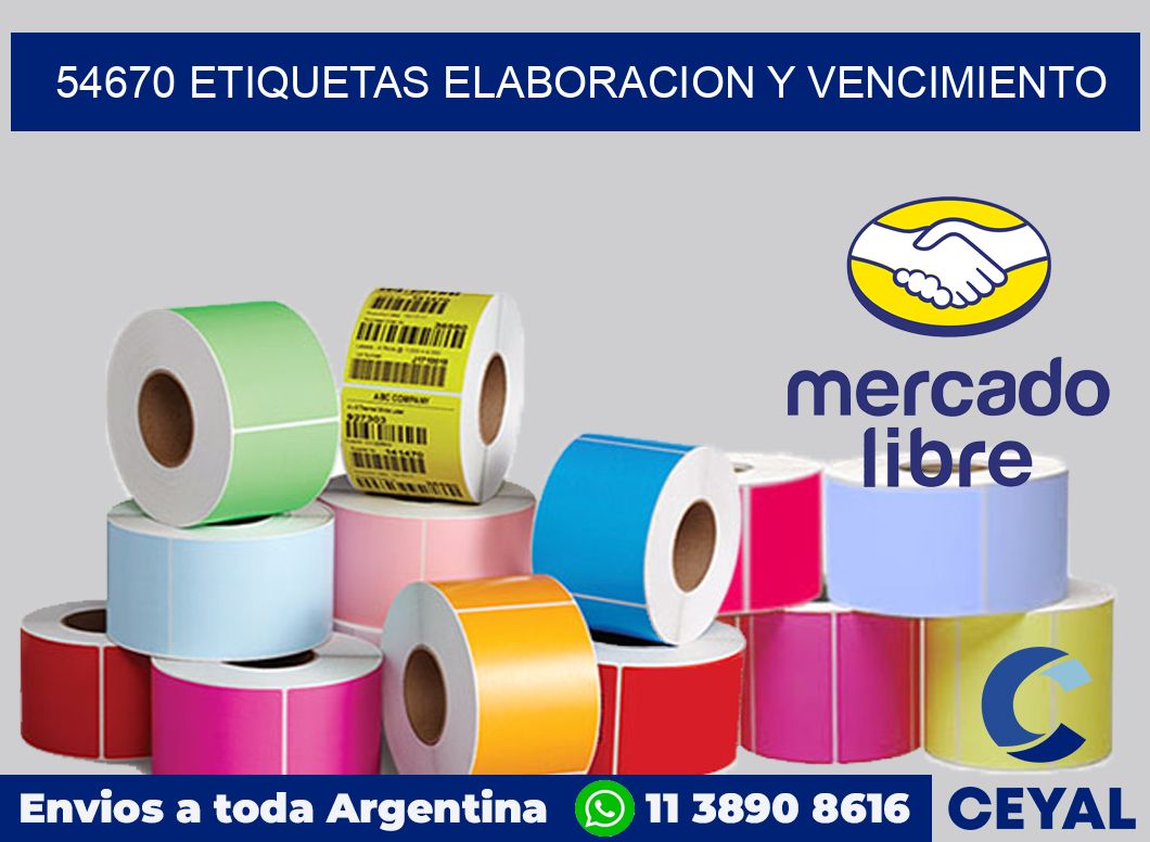 54670 Etiquetas elaboracion y vencimiento