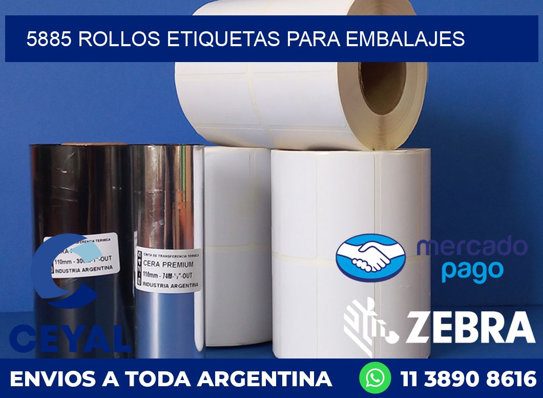 5885 rollos etiquetas para embalajes