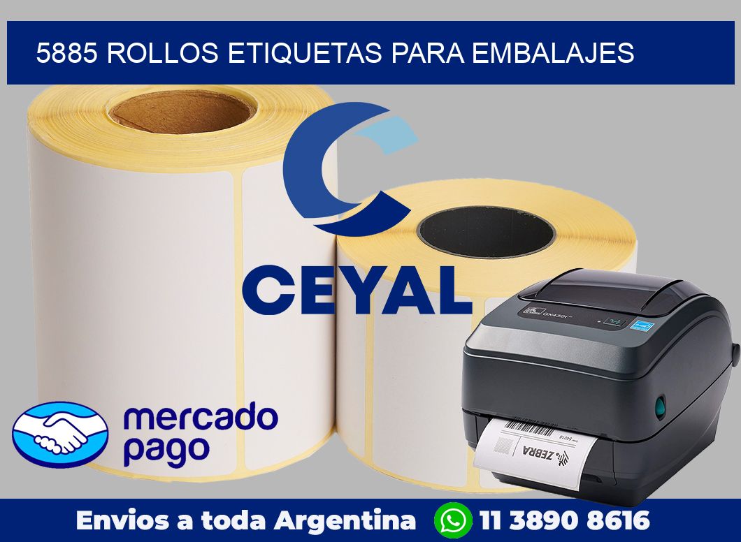 5885 rollos etiquetas para embalajes