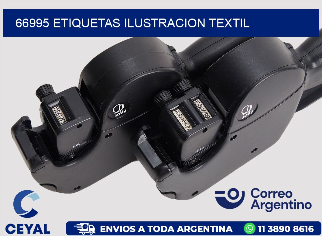 66995 etiquetas ilustracion textil