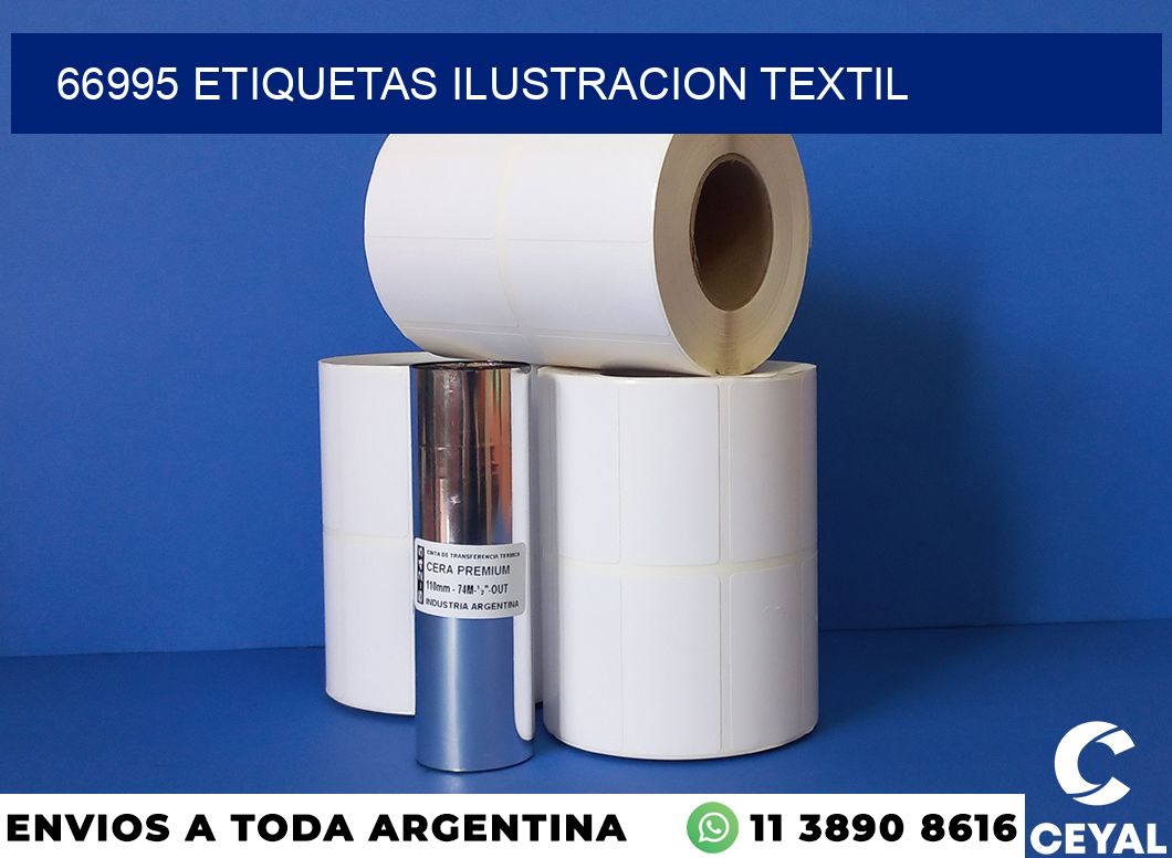 66995 etiquetas ilustracion textil