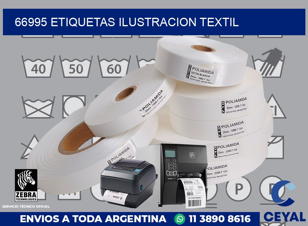 66995 etiquetas ilustracion textil