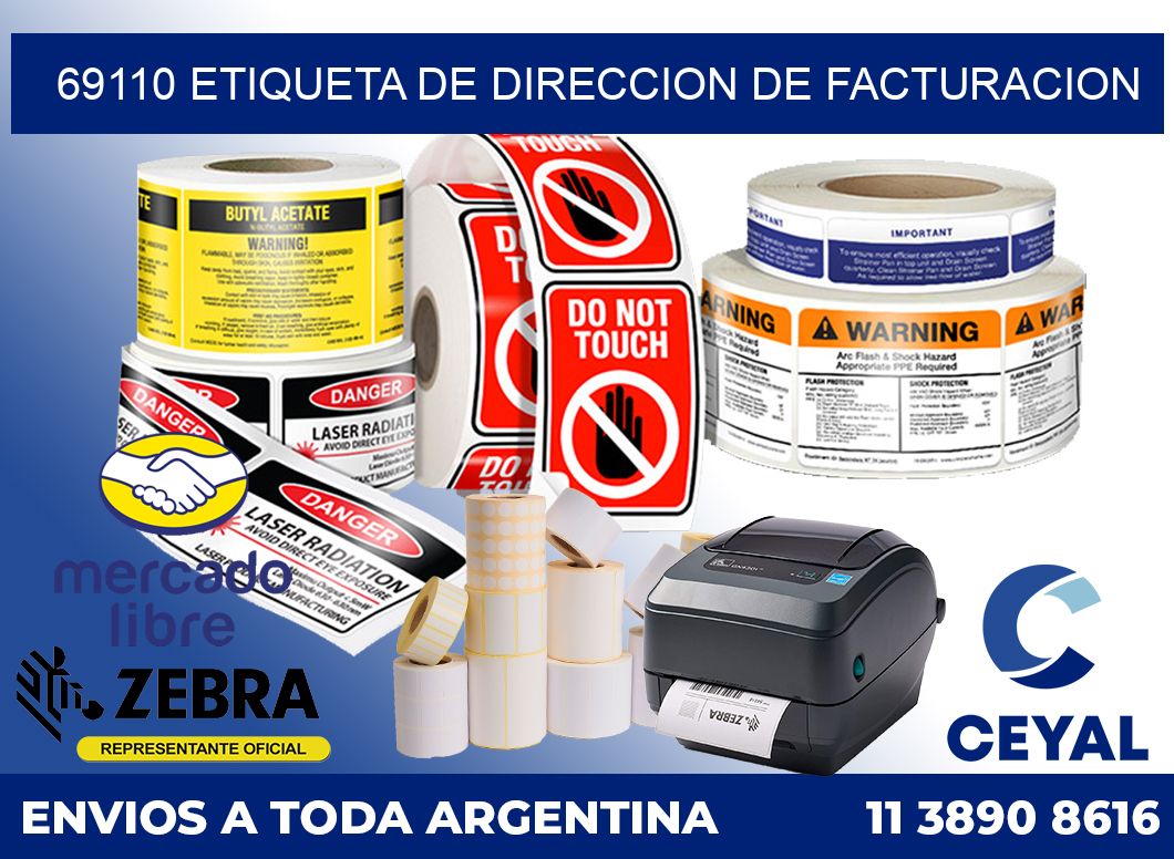 69110 Etiqueta de direccion de facturacion