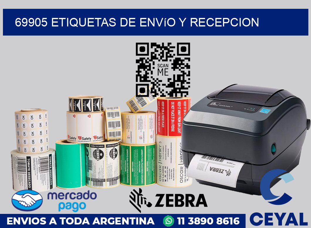 69905 Etiquetas de envío y recepcion