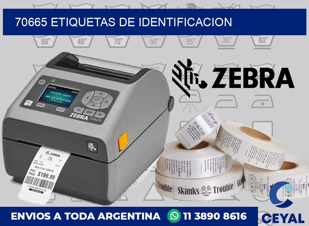 70665 Etiquetas de identificacion