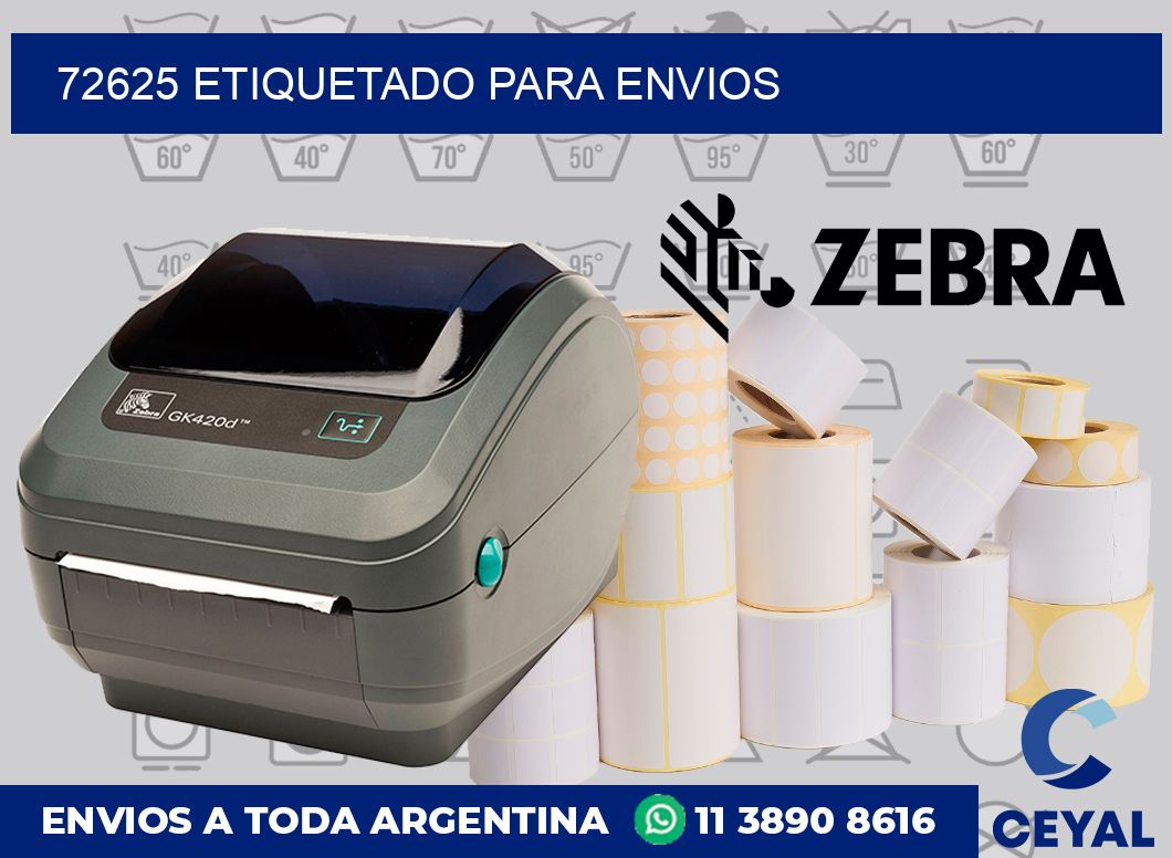 72625 etiquetado para envios
