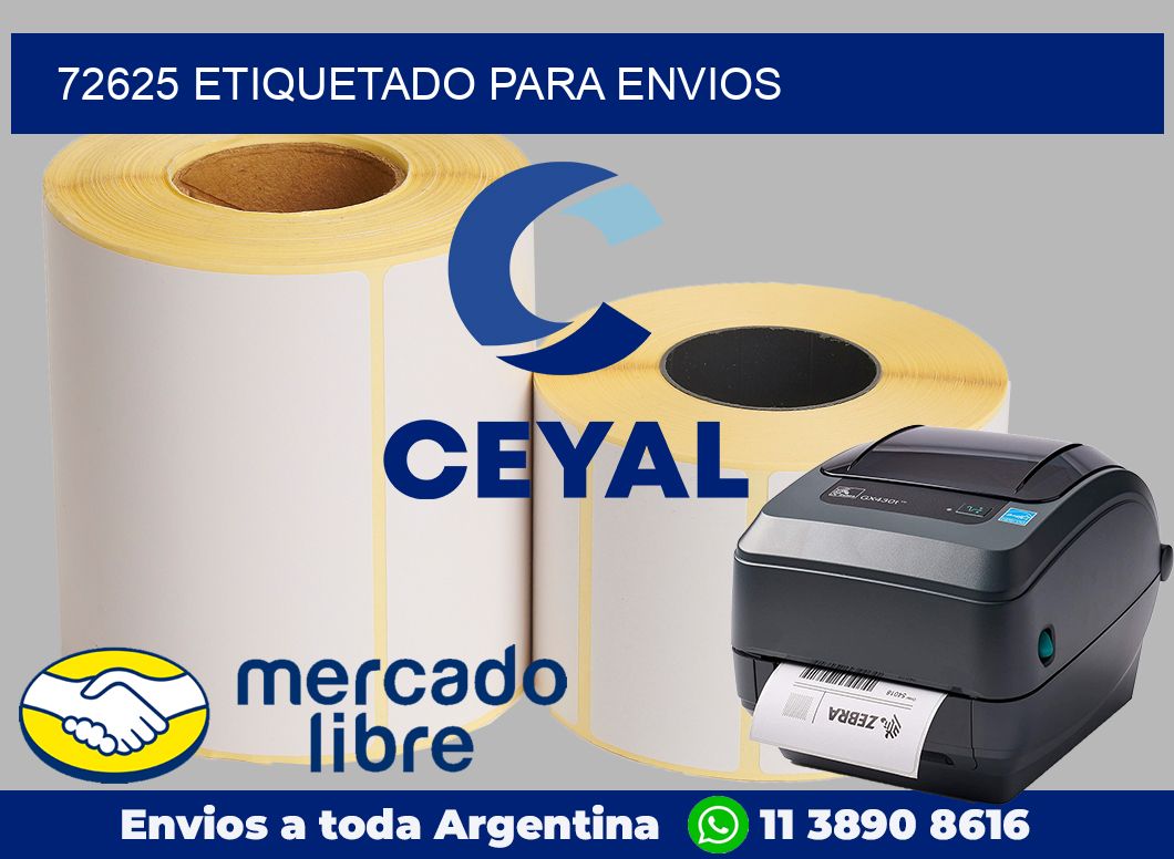 72625 etiquetado para envios