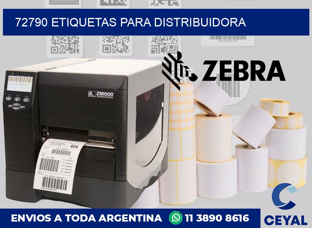 72790 etiquetas para distribuidora