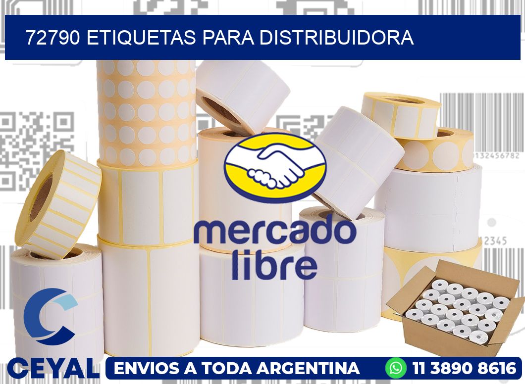 72790 etiquetas para distribuidora