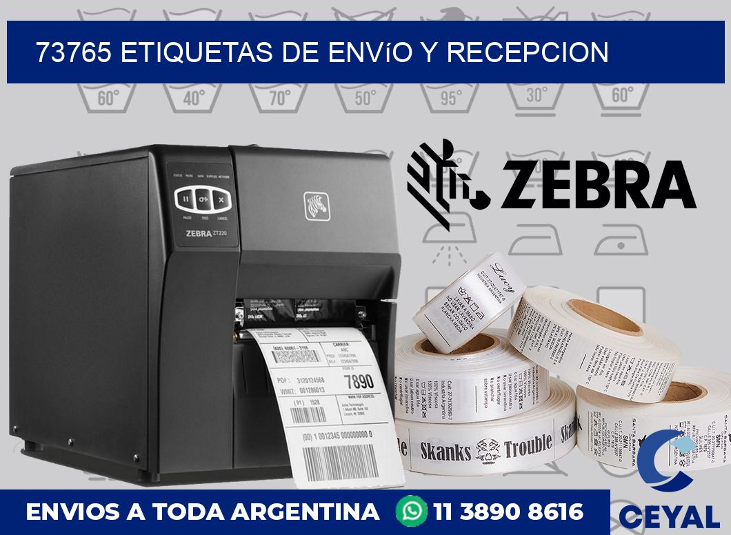 73765 Etiquetas de envío y recepcion