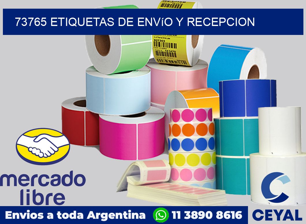 73765 Etiquetas de envío y recepcion