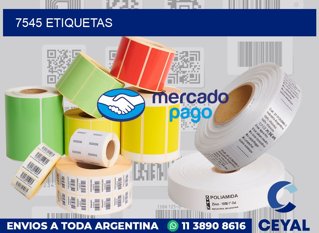 7545 etiquetas