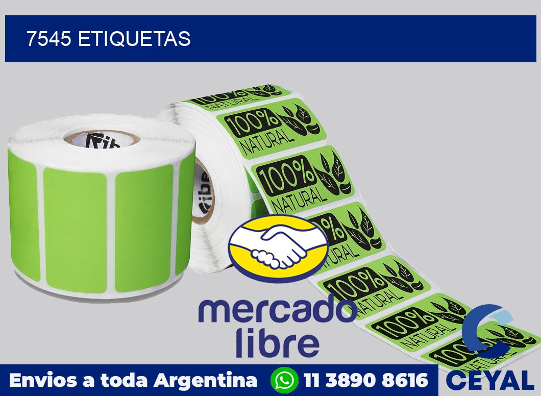 7545 etiquetas